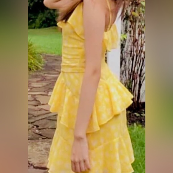 Yellow Ruffled Dress - Picture 5 of 6